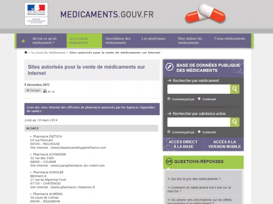 Lista a megbízható online gyógyszerkereskedőkről